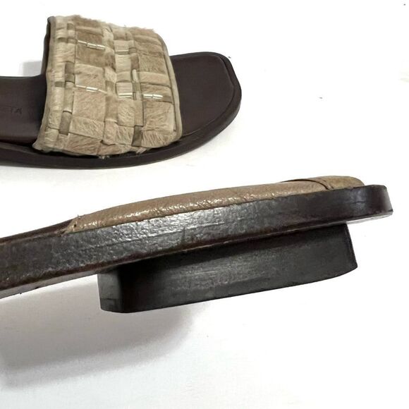 BOTTEGA VENETA CALF HAIR MONTE CARLO SLIDE SANDALS SIZE 5.5 - Picture 13 of 14
